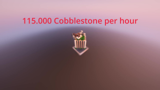 Cobblestone Farm 115k per hour (simpel to build)